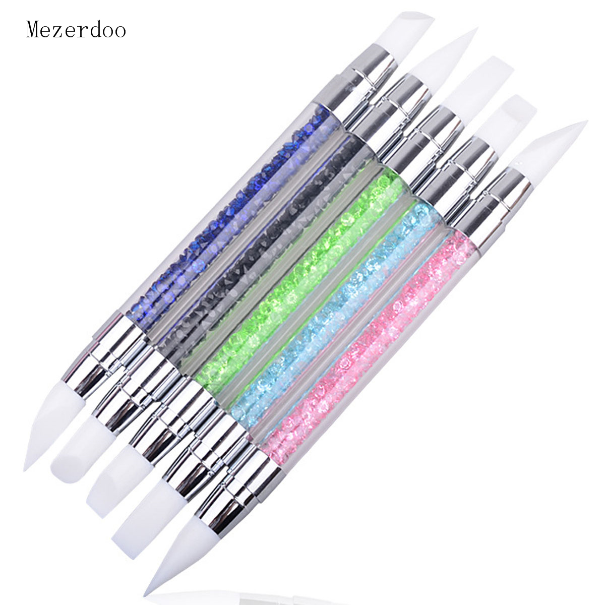 5Pc Crystal Nail Art Brush Pen Silicone Head 2 Way Carving Emboss Shaping Hollow Sculpture Acrylic Brushes Manicure Dotting Tool
5Pc Crystal Nail Art Brush Pen Silicone Head 2 Way Carving Emboss Shaping Hollow Sculpture Acrylic Brushes Manicure Dotting Tool