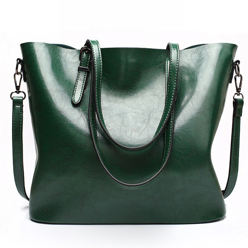 HBP Women Handbags Purses Leather Shoulder Bags Large Capacity Totes Bag Casual High Quality Handbag Purse Green Color