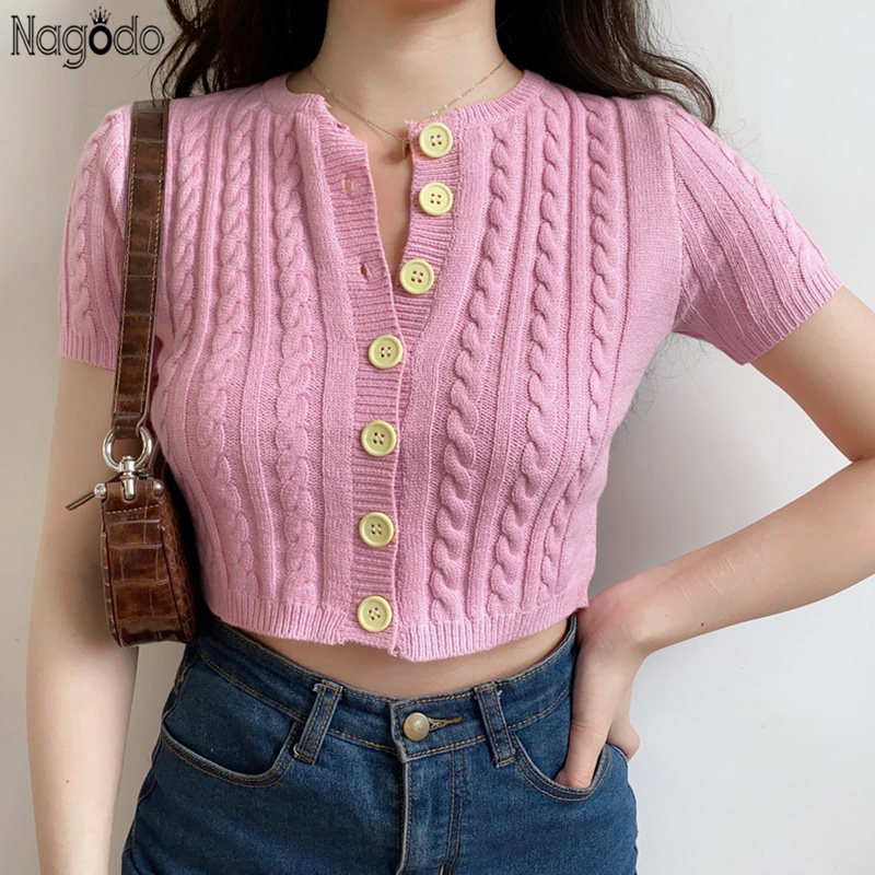 Nagodo Pink Knitted Cardigan Women 2020 New Summer O-neck Single Breasted Button Sweater Kawaii Mori Girl Slim High Waist Tops, Green
Nagodo Pink Knitted Cardigan Women 2020 New Summer O-neck Single Breasted Button Sweater Kawaii Mori Girl Slim High Waist Tops, Green