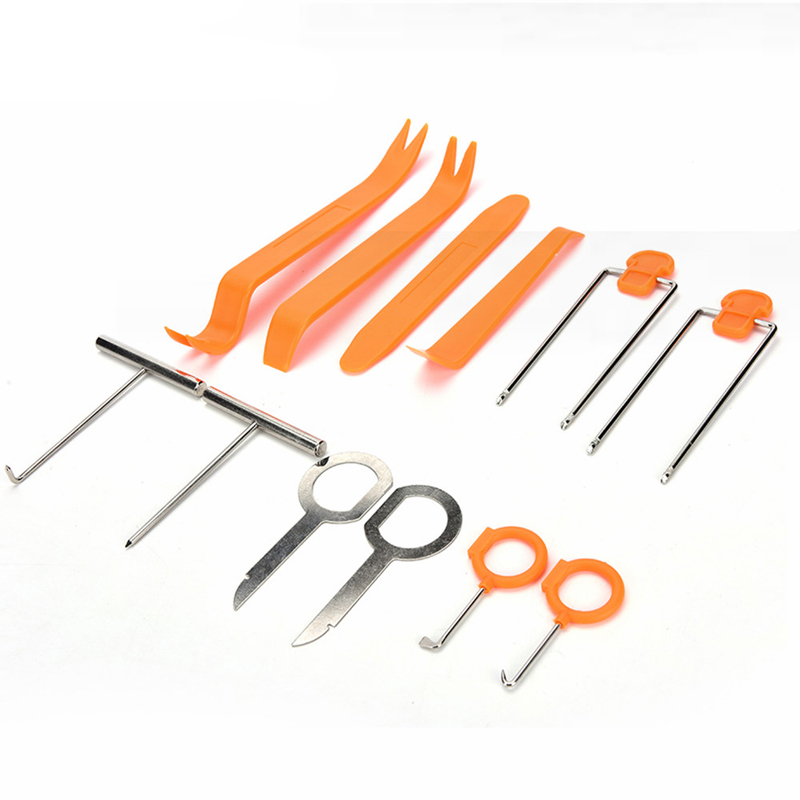 12pcs/Set Car Hand Tool Disassembly Interior Kit Audio Removal Trim Panel Dashboard Cars DVD Player Auto Removals