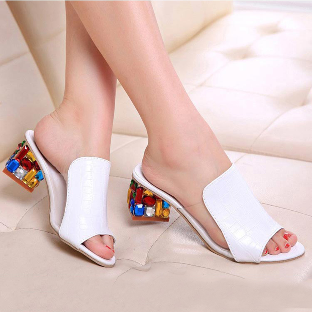 large sizes 34-41 Colorful Rhinestone crystals Heels peep Toe Summer women's Shoes Woman Sandals slippers, Black
large sizes 34-41 Colorful Rhinestone crystals Heels peep Toe Summer women's Shoes Woman Sandals slippers, Black