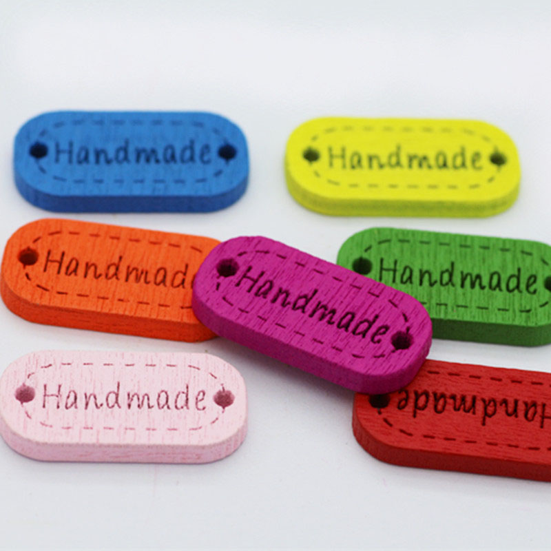 500 pieces 2.4*1.7cm Color oval DIY handmade company wood brand button laser logo decorative wooden buttons 
500 pieces 2.4*1.7cm Color oval DIY handmade company wood brand button laser logo decorative wooden buttons