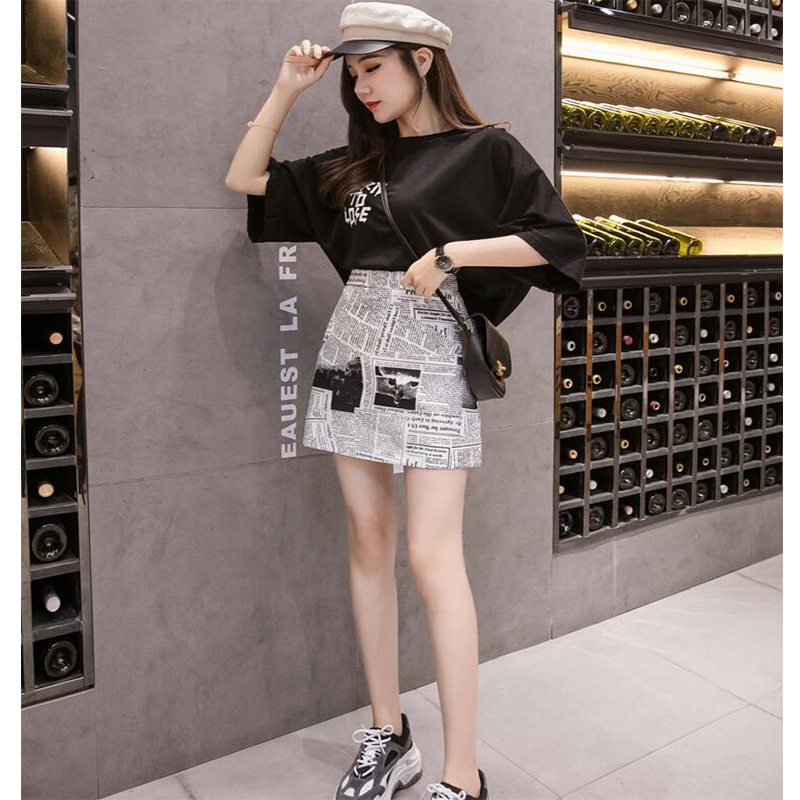 Vintage Newspaper Letter Print Skirts Womens 2020 Summer Elegant High Waist Pencil Skirt Faldas Mujer Moda BB225, Black
Vintage Newspaper Letter Print Skirts Womens 2020 Summer Elegant High Waist Pencil Skirt Faldas Mujer Moda BB225, Black
