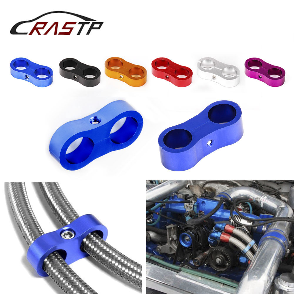 RASTP-Stepped Billet Dual AN4 11MM/AN6 14MM/AN8 16MM/AN10 20MM Braided Hose Separator Clamp Cable Fastener RS-HR013 от DHgate WW