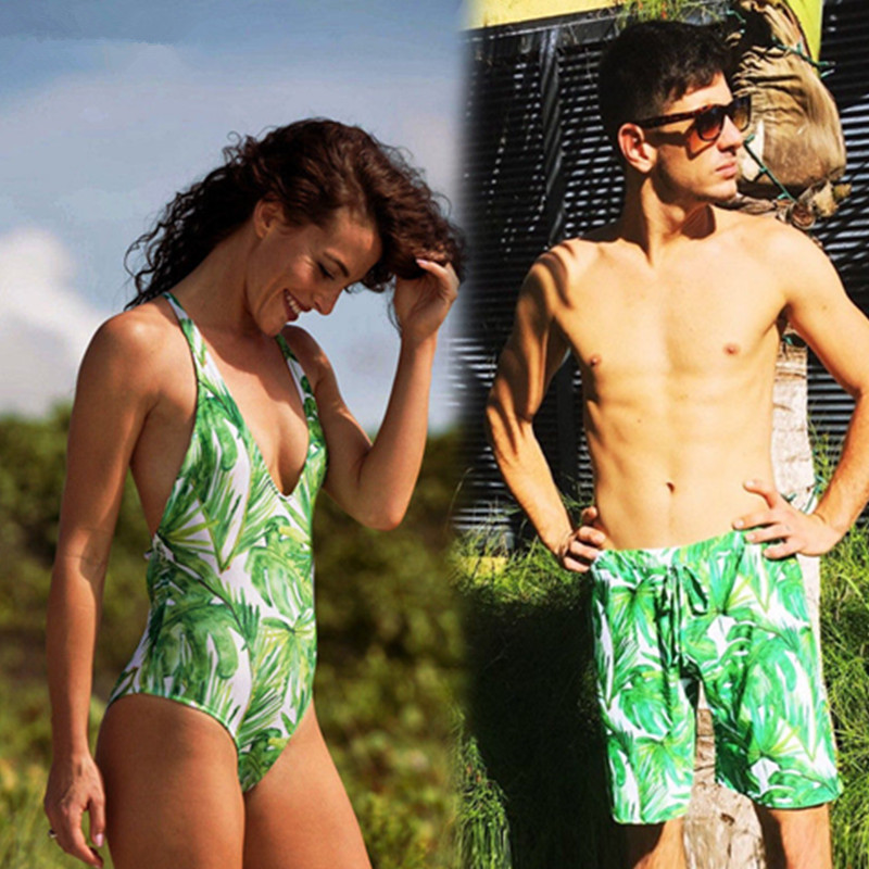 Couples Swimwear Woman One Piece Bikini Monokini Bandage Man Swimming Pants Swimsuit Beachwear Bathing
Couples Swimwear Woman One Piece Bikini Monokini Bandage Man Swimming Pants Swimsuit Beachwear Bathing