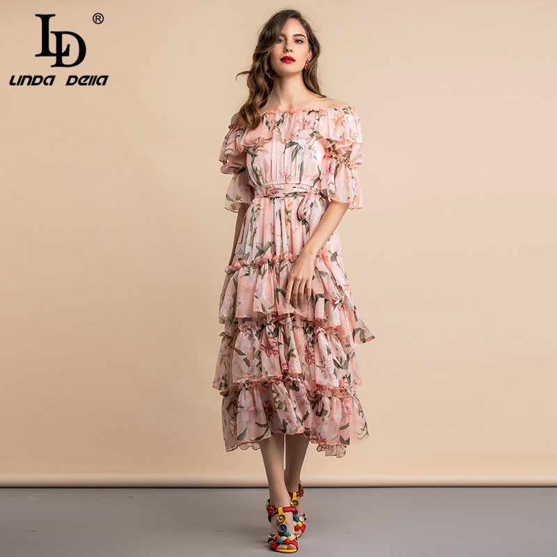 Casual Dresses LD LINDA DELLA Summer Vacation Dress Women' Floral Print Tiered Layer Hem Mesh Ruffles Belted Midi Holiday Party, Multi
Casual Dresses LD LINDA DELLA Summer Vacation Dress Women' Floral Print Tiered Layer Hem Mesh Ruffles Belted Midi Holiday Party, Multi