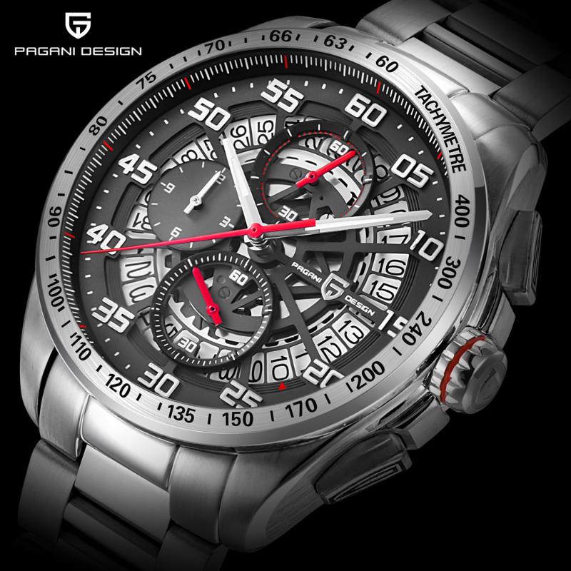 PAGANI DESIGN High-End Men Watches Sports Chronograph Waterproof Quartz Watches Clock Men Relogios Masculino saat, Steel red
PAGANI DESIGN High-End Men Watches Sports Chronograph Waterproof Quartz Watches Clock Men Relogios Masculino saat, Steel red