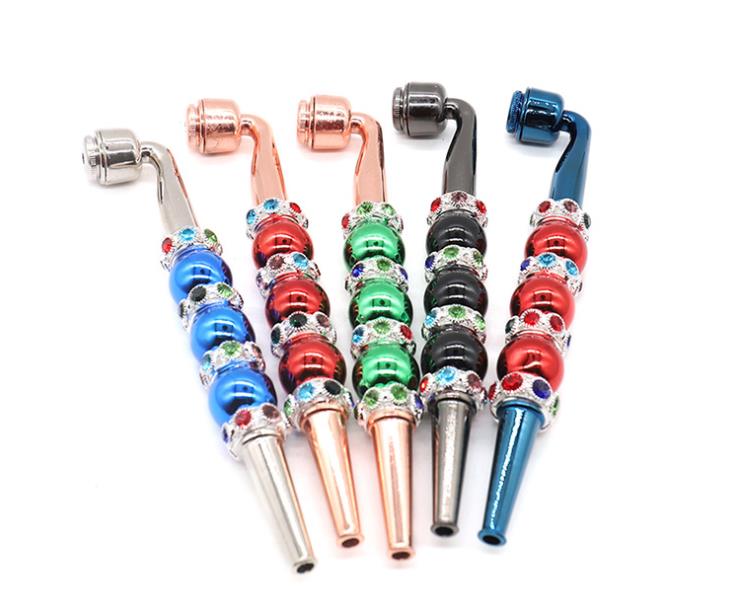 New Mixed-colour Bead Drill Long Metal Pipe 160mm Portable Personal Tobacco Pipe Removable Wholesale
New Mixed-colour Bead Drill Long Metal Pipe 160mm Portable Personal Tobacco Pipe Removable Wholesale