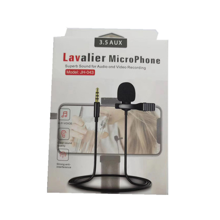Portable Clip-on Lapel Lavalier Microphone 3.5mm Type-C Jack Hands-free Mini Wired Condenser Microphone for Mobile Phone
Portable Clip-on Lapel Lavalier Microphone 3.5mm Type-C Jack Hands-free Mini Wired Condenser Microphone for Mobile Phone
