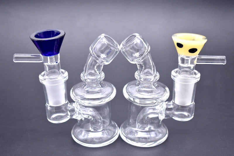 Mini Dab Rigs Glass Beaker Bongs With 14mm Male funnel Glass Bowl 3 Inch Cheap Small Recycler Glass Water Bongs Pipes Oil Rigs
Mini Dab Rigs Glass Beaker Bongs With 14mm Male funnel Glass Bowl 3 Inch Cheap Small Recycler Glass Water Bongs Pipes Oil Rigs