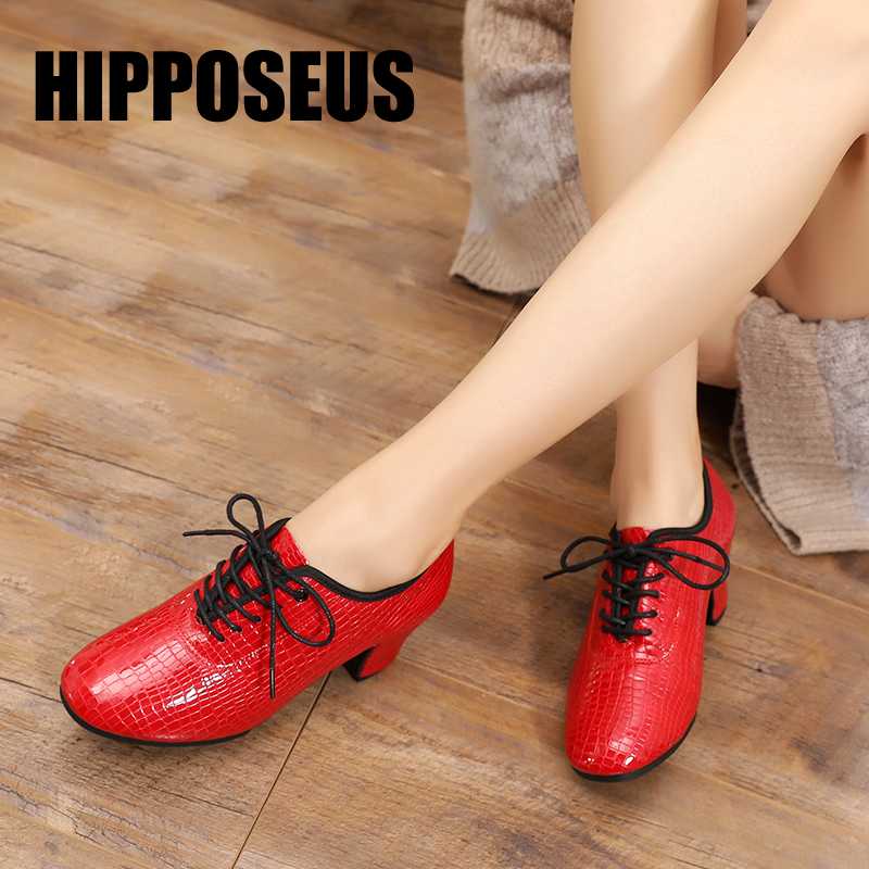 Modern Dance Shoes Unisex Jazz Leather Professional Ballroom/Tango/Latin/Salsa about 5cm Square Heels for Women/Men/Girls/Boys, Black 5cm 
Modern Dance Shoes Unisex Jazz Leather Professional Ballroom/Tango/Latin/Salsa about 5cm Square Heels for Women/Men/Girls/Boys, Black 5cm