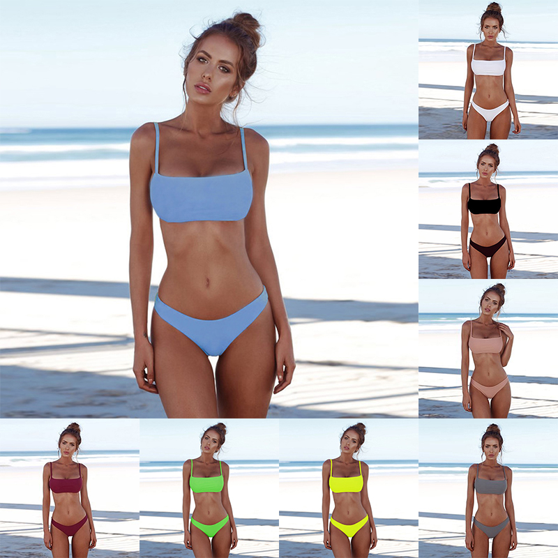 2020 Summer Beach Bathing Suit Sexy Bikini Female Swimsuit Swimwear Women Plus Size Bikini Set Solid Two-Piece Suits Swimsuit
2020 Summer Beach Bathing Suit Sexy Bikini Female Swimsuit Swimwear Women Plus Size Bikini Set Solid Two-Piece Suits Swimsuit