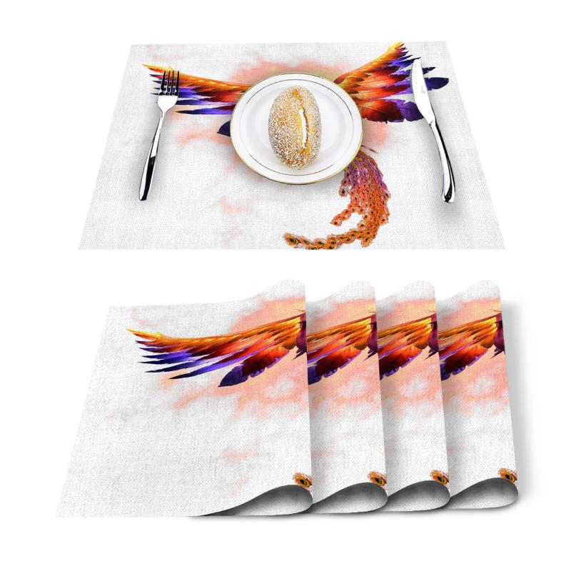 4/6 Pcs Placemat Table Mat Phoenix Printed For Tables Heat-insulation Linen Cotton Kitchen Dining Pads Placemats Set
4/6 Pcs Placemat Table Mat Phoenix Printed For Tables Heat-insulation Linen Cotton Kitchen Dining Pads Placemats Set