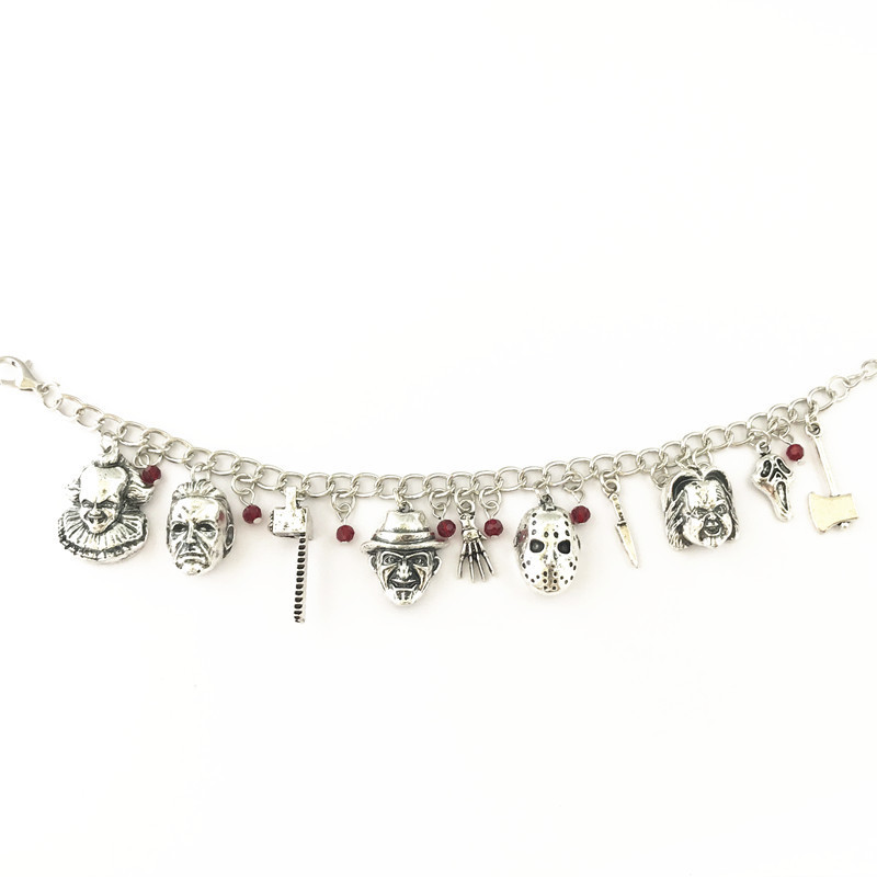 Fantasy Universe Free Shipping 20pc A Lot Halloween Black Friday Bracelet Horror Movie Ghost Ghost Returns Chaji Jason Mask Bracelet Bracelet C1902150