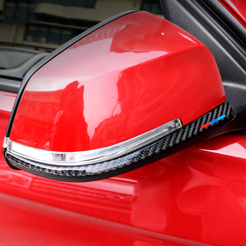For BMW F30 F34 Carbon Fiber Rearview Mirror Anti-rub Strip 3 Series Car Styling Stickers Anti-collision Strip Accessories