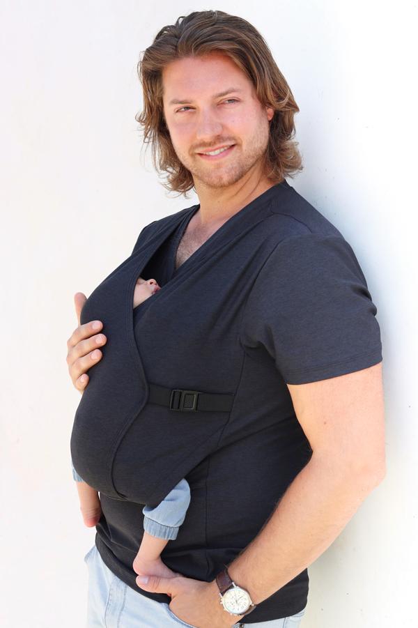 multifunctional baby carrier t shirt skin to skin mom baby kangaroo tank tops mens dad shirt carrier