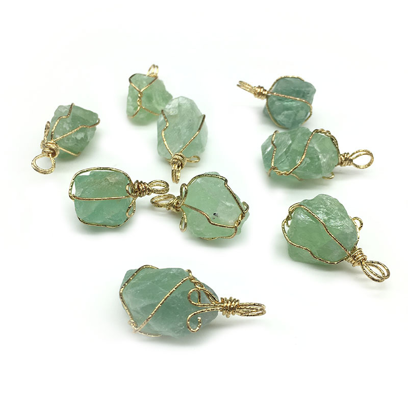 Unique Simple Natural Gemstone Quartz Wire Wrapping Random Irregular Shape Natural Green Fluorite Stone Pendant Necklace Jewelry for Women G, Silver
Unique Simple Natural Gemstone Quartz Wire Wrapping Random Irregular Shape Natural Green Fluorite Stone Pendant Necklace Jewelry for Women G, Silver