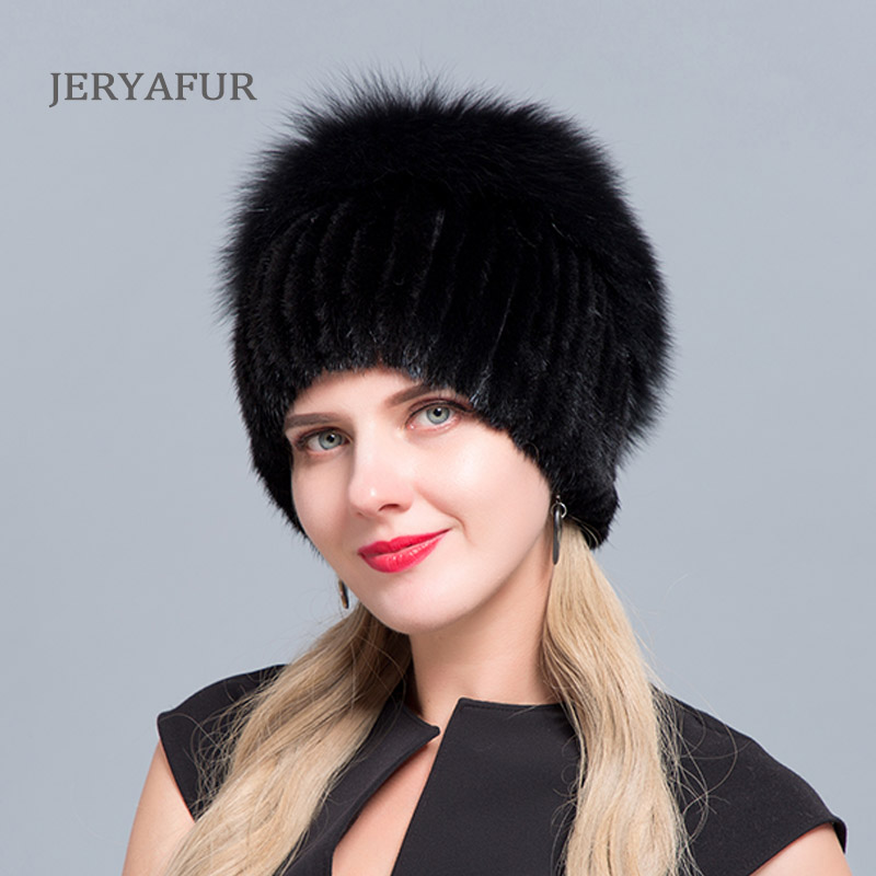 JERYAFUR russian warm beanies good women's fur hat women winter hats knitted real mink silver fur caps female, Coloer2
JERYAFUR russian warm beanies good women's fur hat women winter hats knitted real mink silver fur caps female, Coloer2