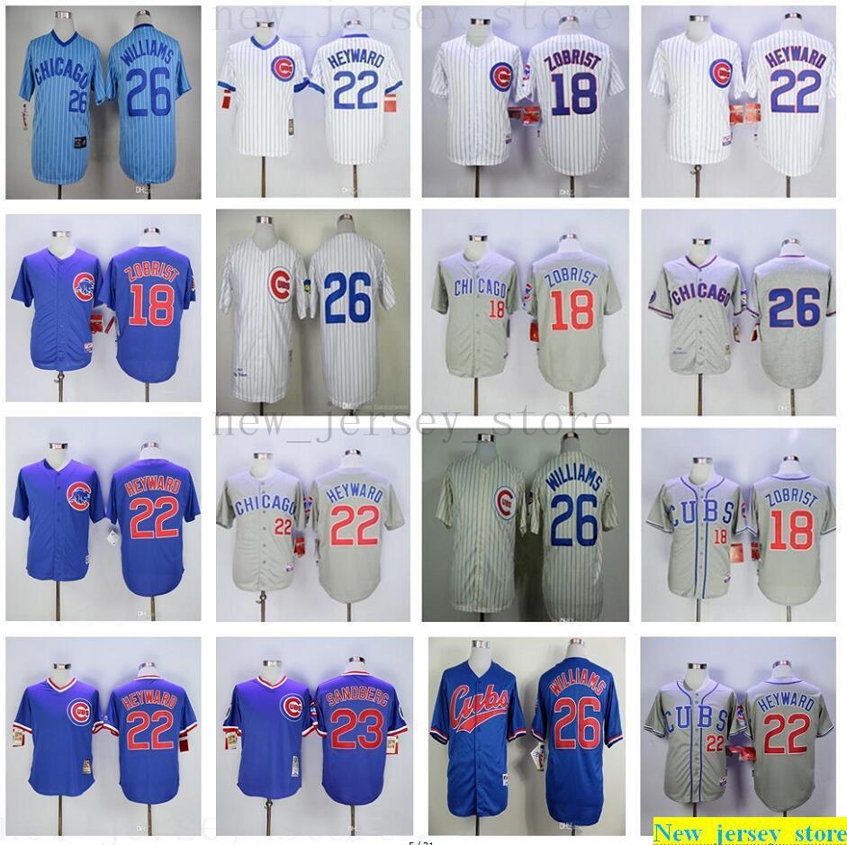 2019 Mens Women Youth Baseball Jerseys Stitched 18 Ben Zobrist 22 Jason Heyward 26 Billy Williams Jersey Kids white blue gray grey, Blue;black
2019 Mens Women Youth Baseball Jerseys Stitched 18 Ben Zobrist 22 Jason Heyward 26 Billy Williams Jersey Kids white blue gray grey, Blue;black