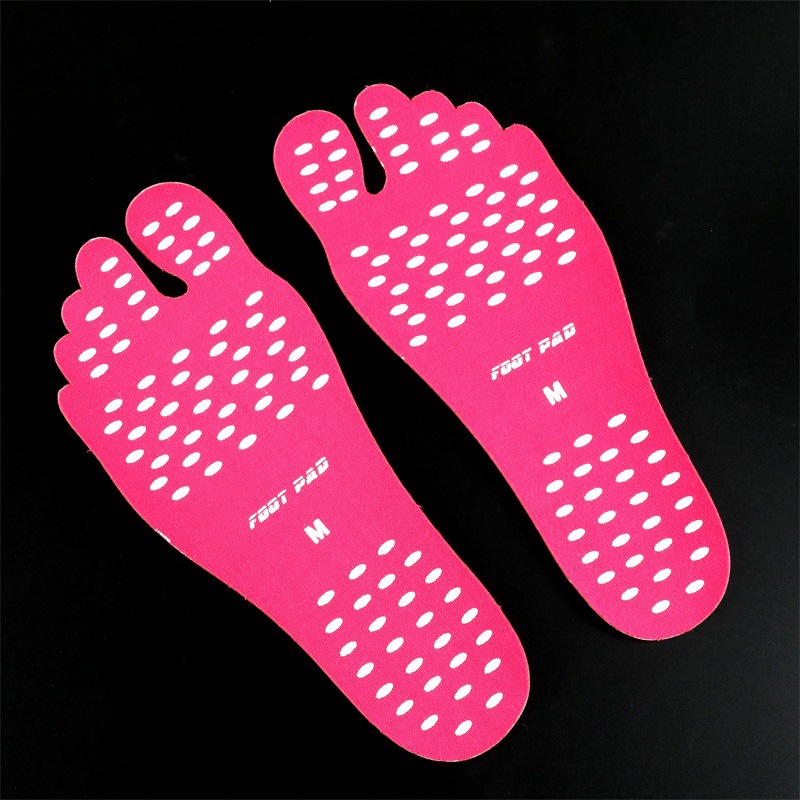 Feet Sticker Foot Stick on Soled Sticky Pads For Feet Anti-slip Beach Sock Waterproof Insole Feet Protection 4 Size High Quality