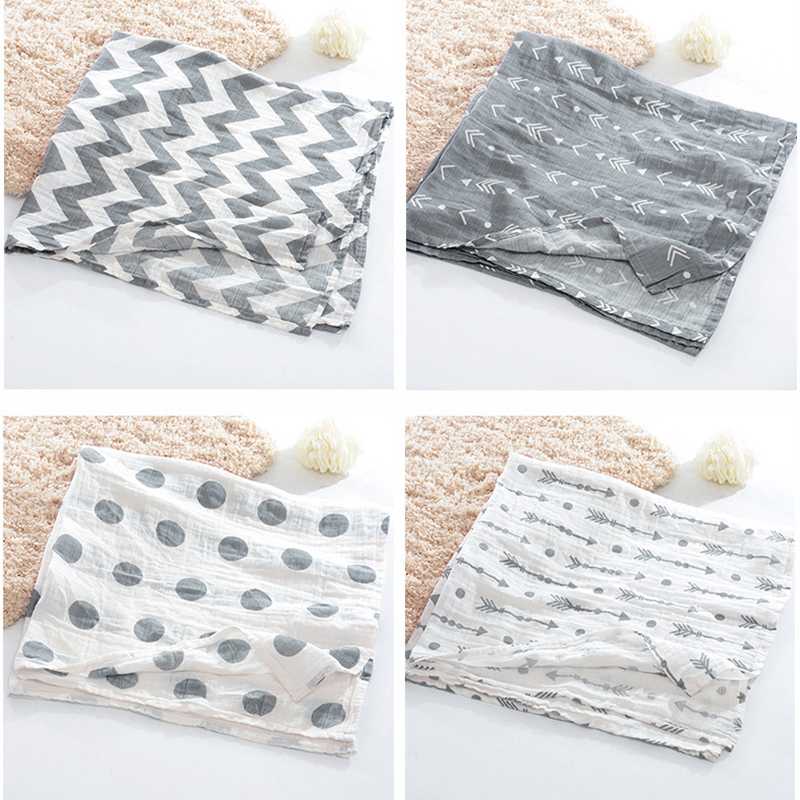 100% Muslin Cotton Blankets Geometric patterns Multi-use Newborn Swaddle Muslin Infant Gauze Both Towel Baby Warp 100*100cm
100% Muslin Cotton Blankets Geometric patterns Multi-use Newborn Swaddle Muslin Infant Gauze Both Towel Baby Warp 100*100cm