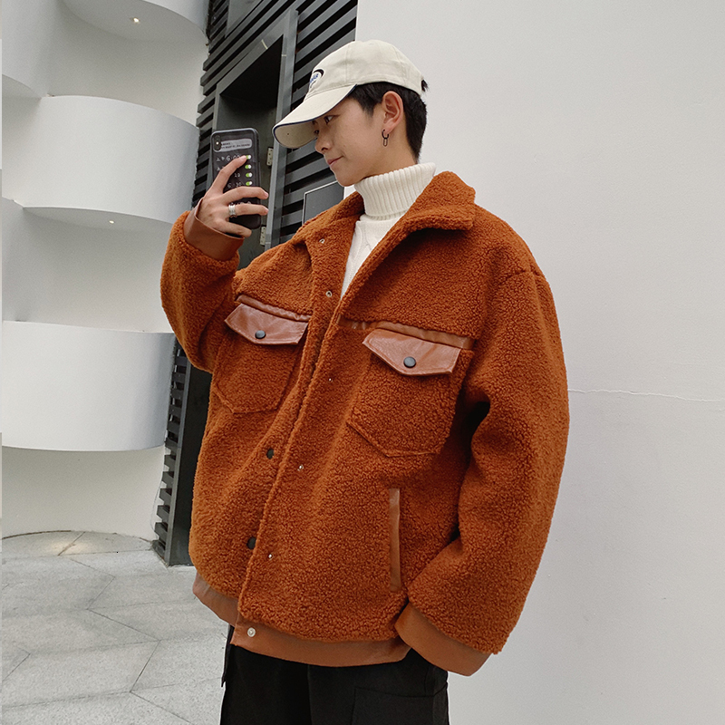 1Winter Lambskin Jacket Men's Warm Thick Fashion Parka Men Solid Color Casual Cotton Coat Man Wild Loose Tooling Jacket Male, Gray
1Winter Lambskin Jacket Men's Warm Thick Fashion Parka Men Solid Color Casual Cotton Coat Man Wild Loose Tooling Jacket Male, Gray