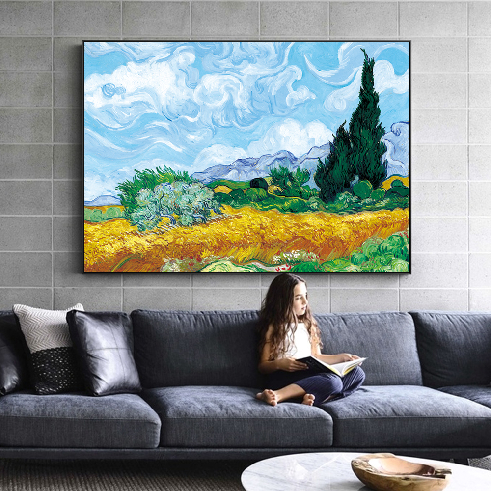 Wheatfield With Cypresses By Van Gogh Painting On The Wall Impressionist Landscape Wall Art Canvas Picture Home Decor 190929
Wheatfield With Cypresses By Van Gogh Painting On The Wall Impressionist Landscape Wall Art Canvas Picture Home Decor 190929