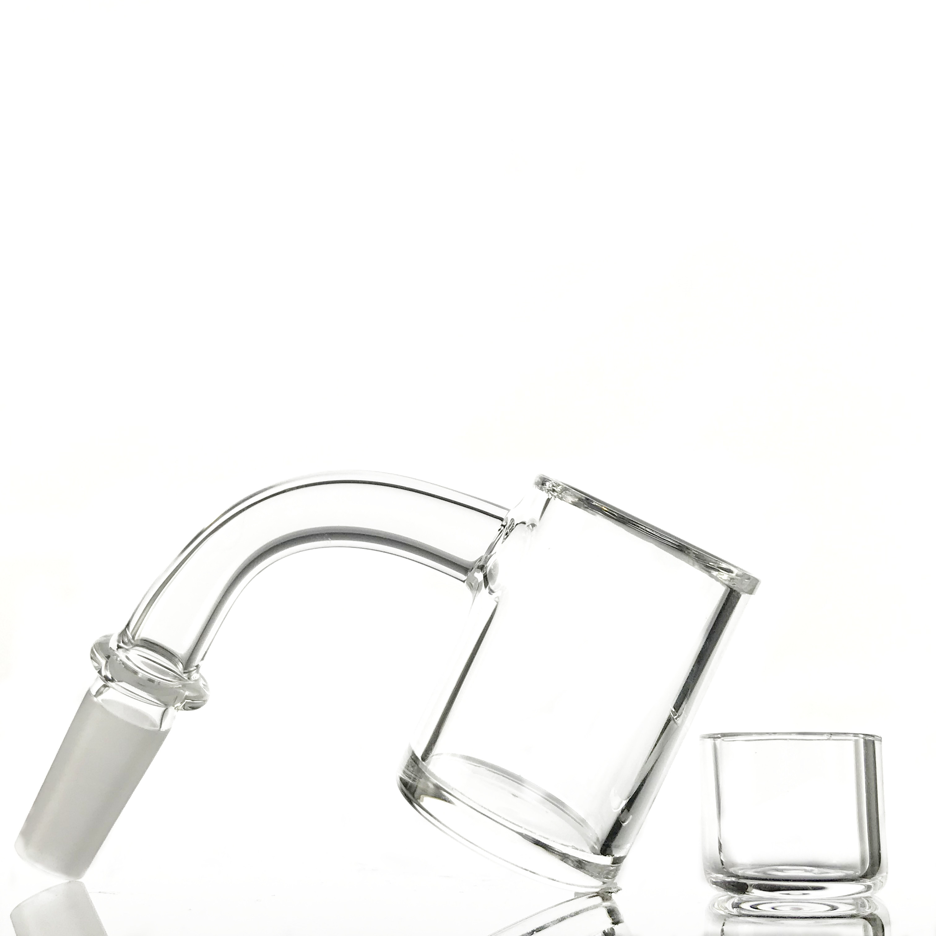 Quartz Club Banger Nails 4mm Thicker Clear Bottom Domeless Banger Rigs with Quartz Insert 45degree 90degree 10mm 14mm Female Male Joint For
Quartz Club Banger Nails 4mm Thicker Clear Bottom Domeless Banger Rigs with Quartz Insert 45degree 90degree 10mm 14mm Female Male Joint For