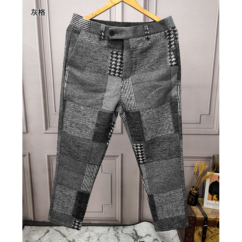 Men's Woolen Long Trousers Mens Cotton Lattice Straight Work Pant Men's Autumn Plaid Pants K681-3, Blue
Men's Woolen Long Trousers Mens Cotton Lattice Straight Work Pant Men's Autumn Plaid Pants K681-3, Blue
