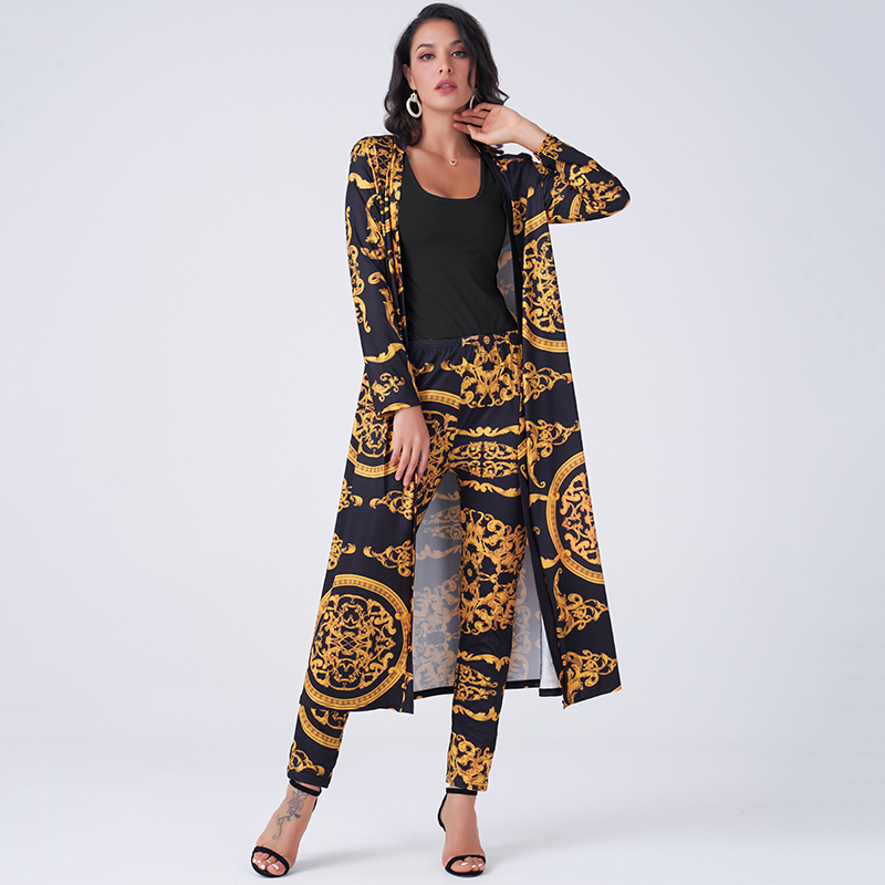 Women's Two Piece Suit Bussiness Commute Retro Palace Printing Slim Long Work Home Stretch Knit 2 Piece Pants, Yellow
Women's Two Piece Suit Bussiness Commute Retro Palace Printing Slim Long Work Home Stretch Knit 2 Piece Pants, Yellow