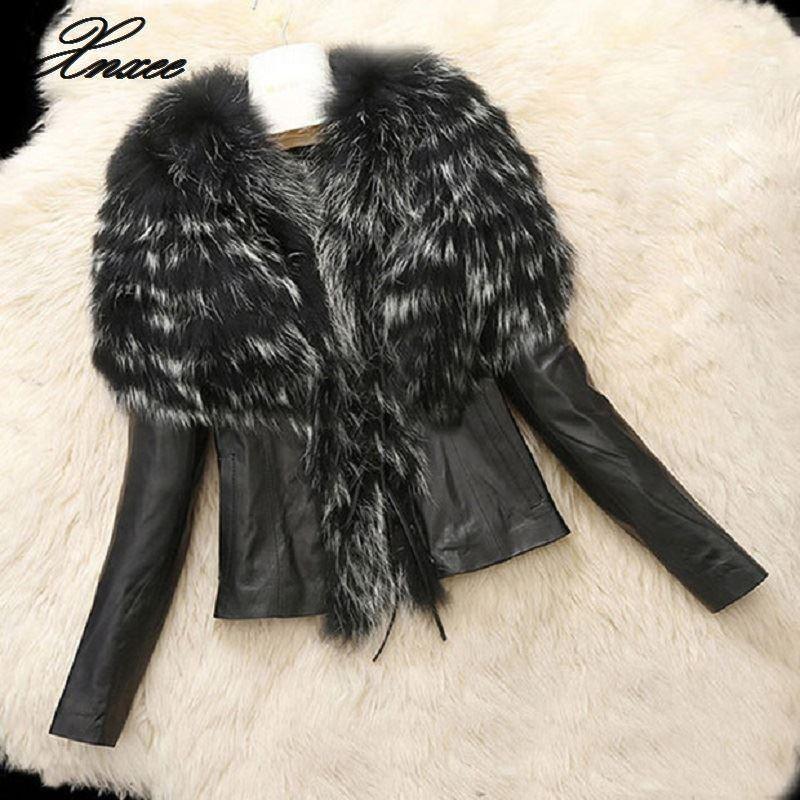 Plus Size -6XL Autumn Winter Women Faux Fur Coat Lady Slim Fit Zipper PU Leather Jacket Fluffy Leopard Patchwork Short, Black
Plus Size -6XL Autumn Winter Women Faux Fur Coat Lady Slim Fit Zipper PU Leather Jacket Fluffy Leopard Patchwork Short, Black