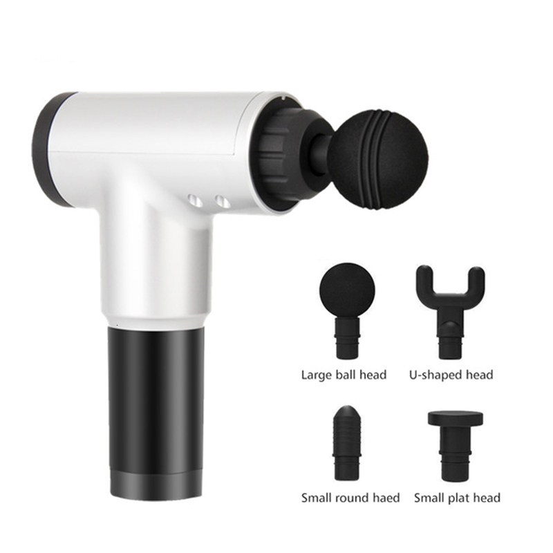 3200r/min Electric Muscle Massager Stimulator Fascia Massage Gun Deep Vibration Therapy Tissue Muscle Relaxation for Pain Relief LY191203