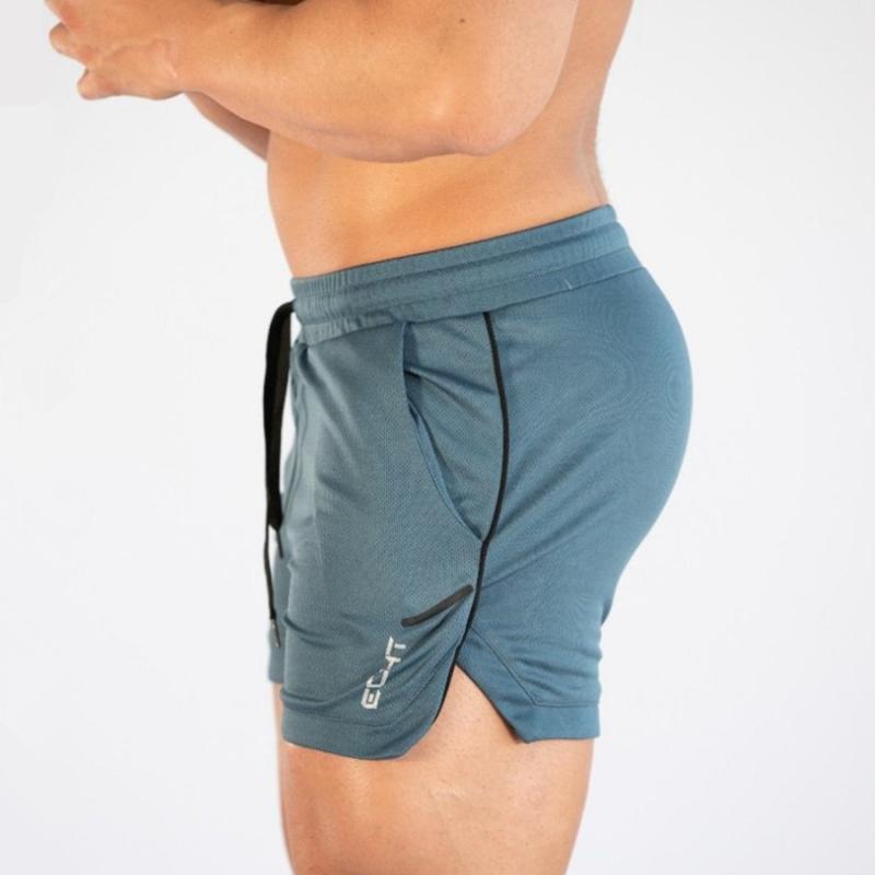 Men Bodybuilding Shorts Joggers Gyms Fitness Crossfit Workout Sportswear Bottoms Male Casual Quick dry Beach Short Pants