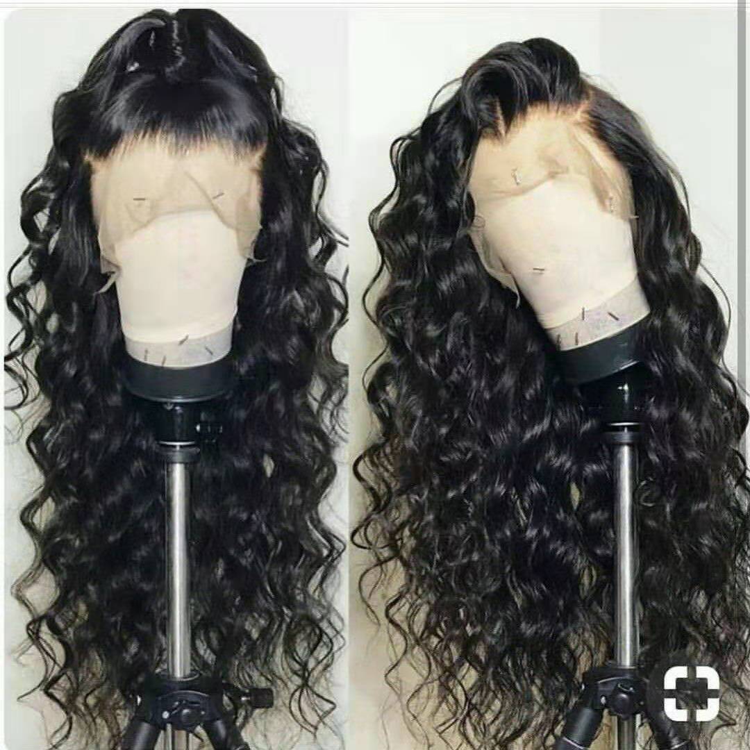 360 lace frontal wig Brazilian Human Hair 150% Density front for for Black Women Pre Plucked Natural Hairline transparent hd loose wave curly dyeable