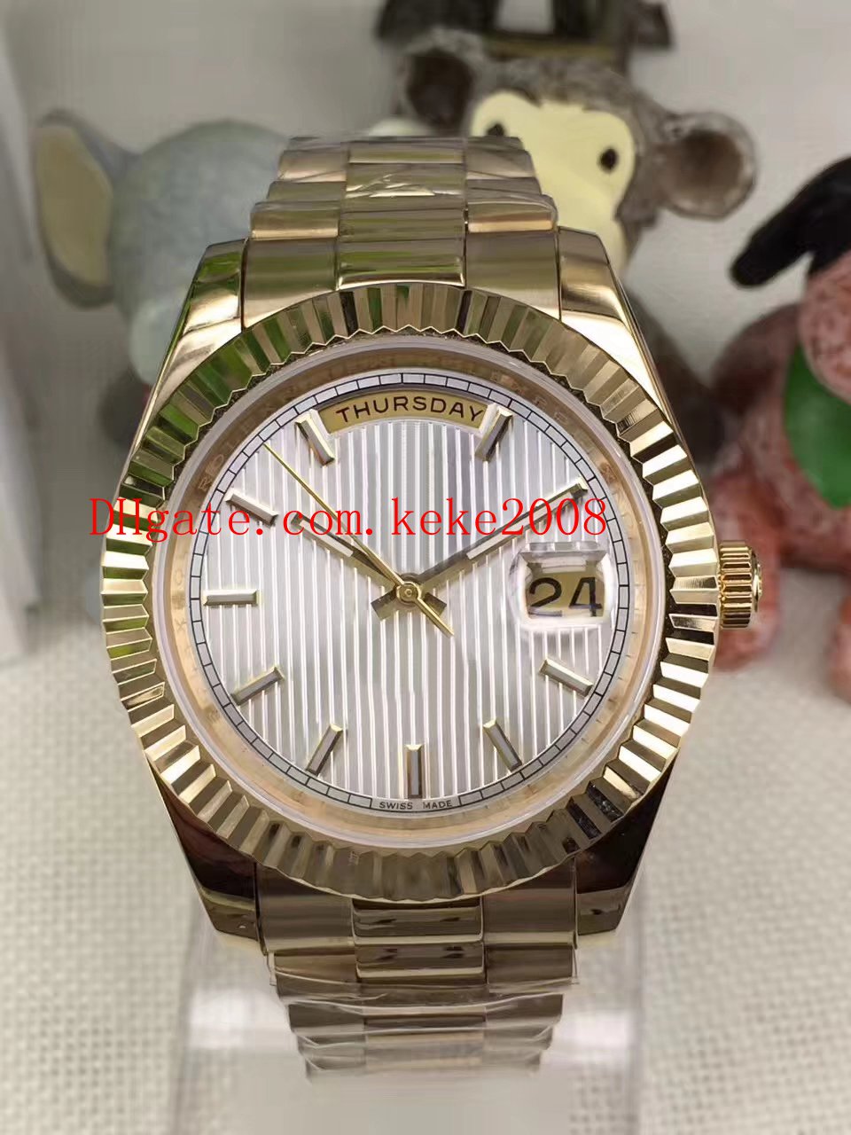 6 Style Topselling High Quality Watch 41mm President Day-Date II 228239 228235 Sapphire Asia 2813 Movement Mechanical Automatic Mens Watches, Slivery;brown
6 Style Topselling High Quality Watch 41mm President Day-Date II 228239 228235 Sapphire Asia 2813 Movement Mechanical Automatic Mens Watches, Slivery;brown