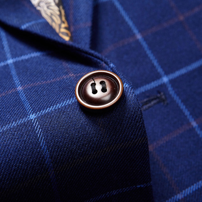 2018 new arrival High quality single Breasted plaid casual suit men,men's Business suits plus-size S -3XL Free shipping T200303