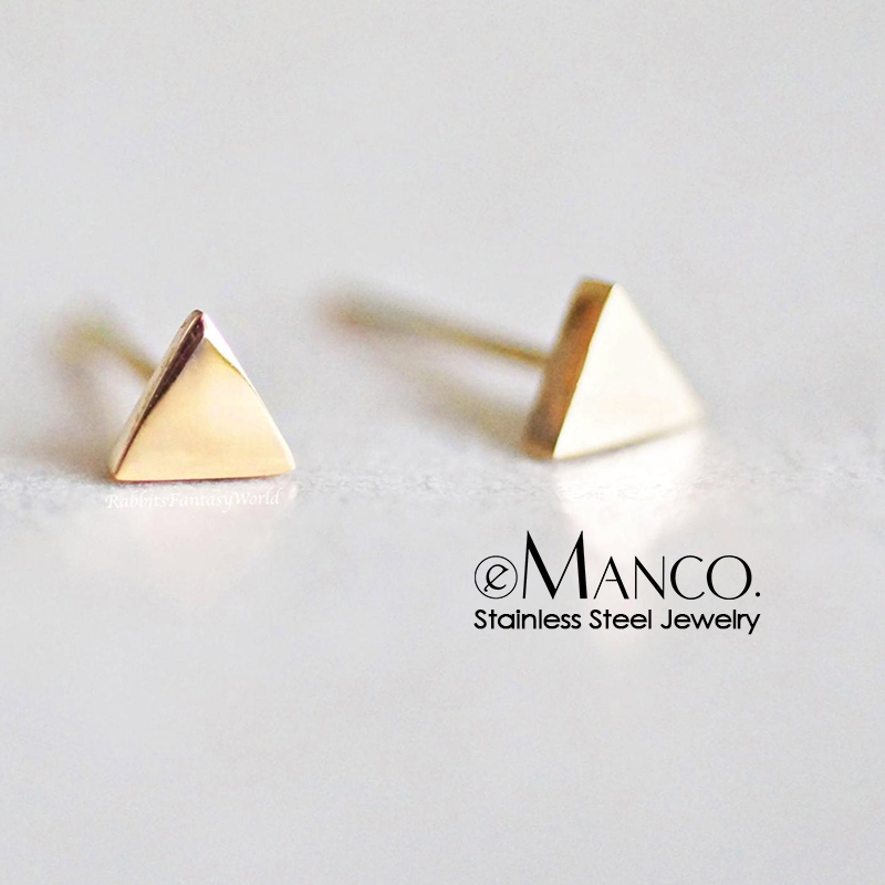 Wholesale Small Triangle Stainless Steel Earrings for women Career style Minimalist Geometric Earring Studs Jewellery YE14812
Wholesale Small Triangle Stainless Steel Earrings for women Career style Minimalist Geometric Earring Studs Jewellery YE14812