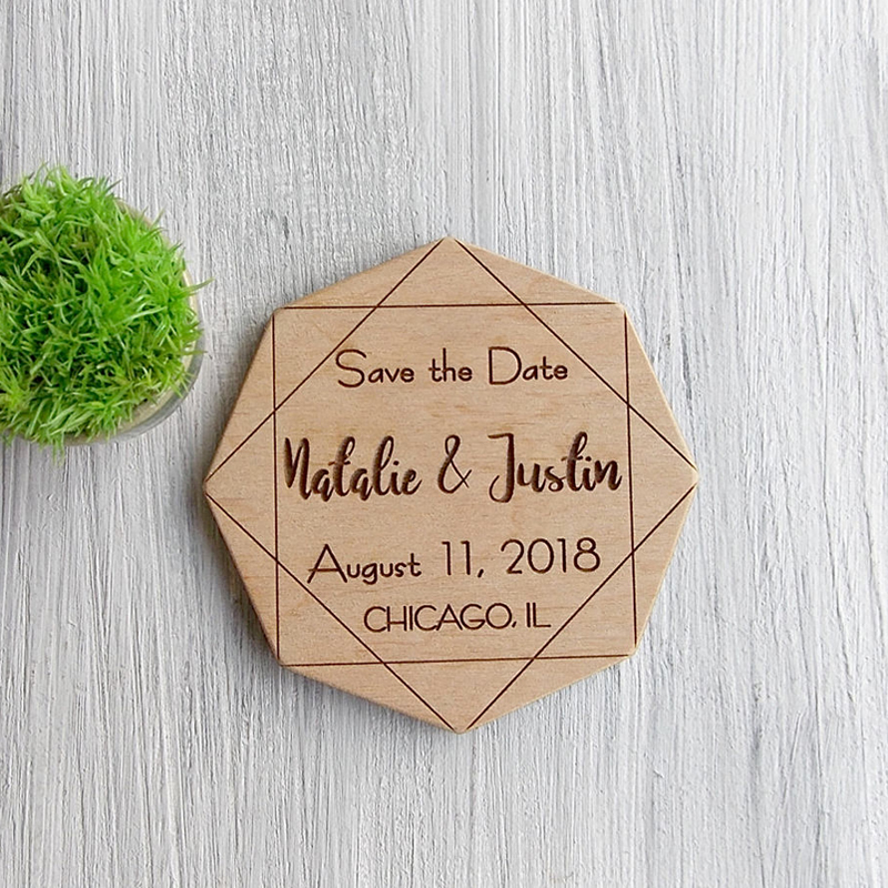 Wedding save the date magnet, Wedding invitation, Geometric save the date, announcement, Wooden Modern Bride
Wedding save the date magnet, Wedding invitation, Geometric save the date, announcement, Wooden Modern Bride