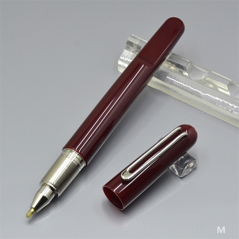 Promotion Black M Roller Ball Pen business office stationery Magnetic closing cap ball pens gift No Box