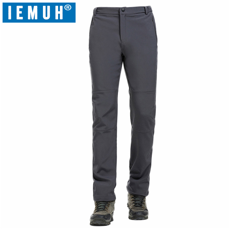 IEMUH Brand Winter Men Hiking Pants Outdoor Softshell Trousers Sport Waterproof Windproof Thermal for Camping Ski Climbing Pants, Men black
IEMUH Brand Winter Men Hiking Pants Outdoor Softshell Trousers Sport Waterproof Windproof Thermal for Camping Ski Climbing Pants, Men black