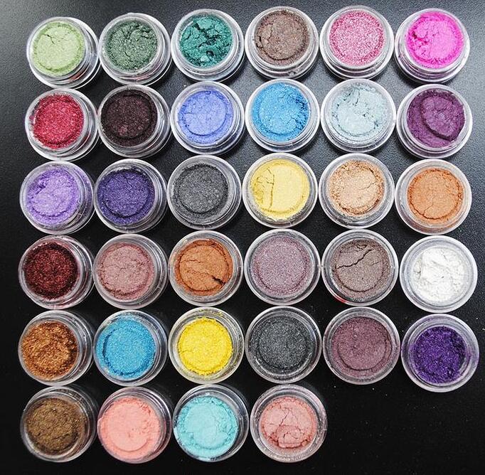 Party Prom Cosmetics Pro Eye Shadow Makeup Cosmetic Shimmer Powder Pigment Mineral Glitter Spangle Eyeshadow 60 Colors drop shipping 60pcs