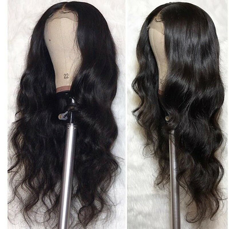 360 Full Lace front Wig Human Hair Pre Plucked Brazilian Hair For Women 150% Hd transparent Frontal Wigs 30 Inch Body Wave natural color
