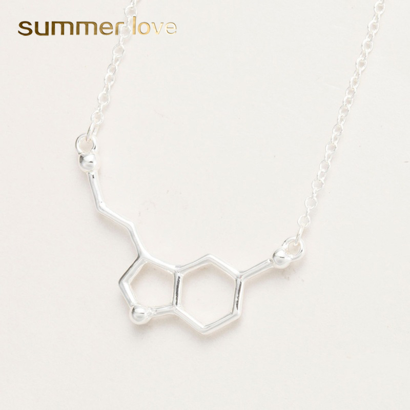Creative Chemical Molecule Gold Silver Plate Pendant Necklace for Women Science Teacher, Professor Jewelry Charm Copper Chain Necklace Gift
Creative Chemical Molecule Gold Silver Plate Pendant Necklace for Women Science Teacher, Professor Jewelry Charm Copper Chain Necklace Gift