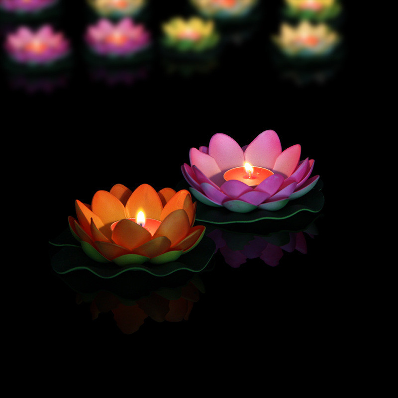 Romantic Lotus Lamps Valentine Candles Wishing Water Floating Candle Light Multicolor silk birthday wedding party Decoration
Romantic Lotus Lamps Valentine Candles Wishing Water Floating Candle Light Multicolor silk birthday wedding party Decoration