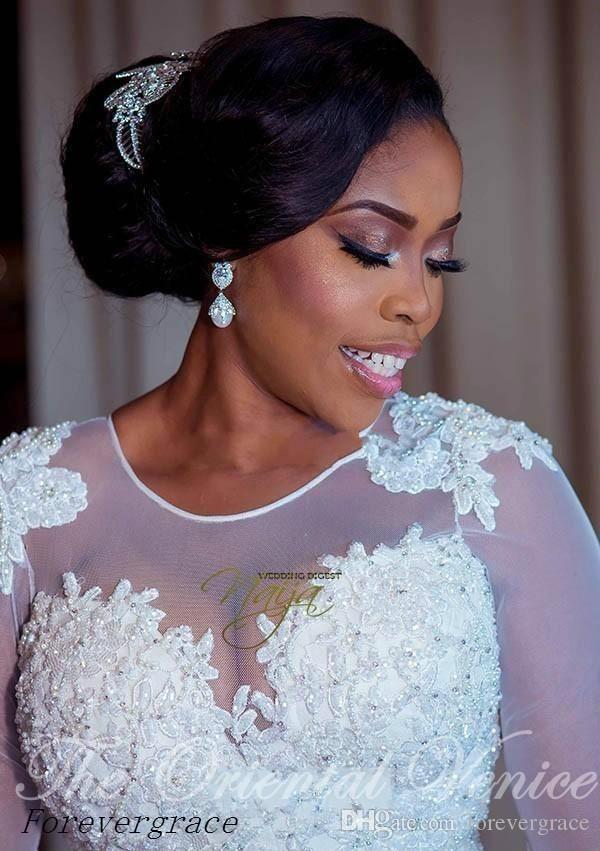 2019 Vintage Arabic Dubai Style Long Sleeves Lace Wedding Dress Ball Gown Sheer Turkey Bohemian Bridal Gown Custom Made Plus Size