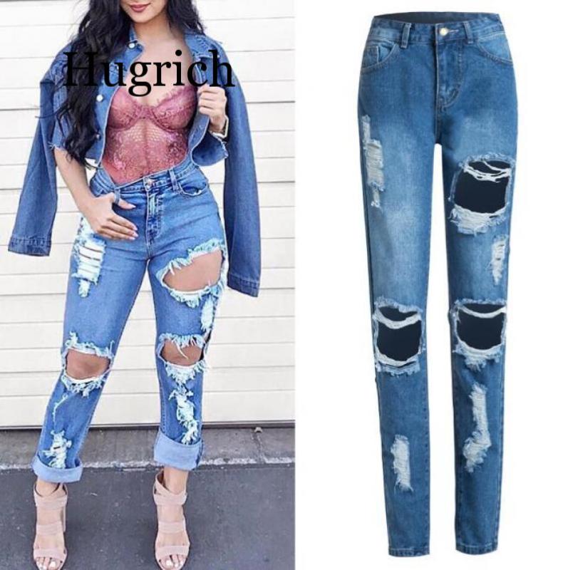 New Fashion Hole Jean Women Sexy Skinny Destroyed Ripped Hole Denim High Waist Stretch Jeans Slim Pencil pants Denim Trousers, Blue
New Fashion Hole Jean Women Sexy Skinny Destroyed Ripped Hole Denim High Waist Stretch Jeans Slim Pencil pants Denim Trousers, Blue