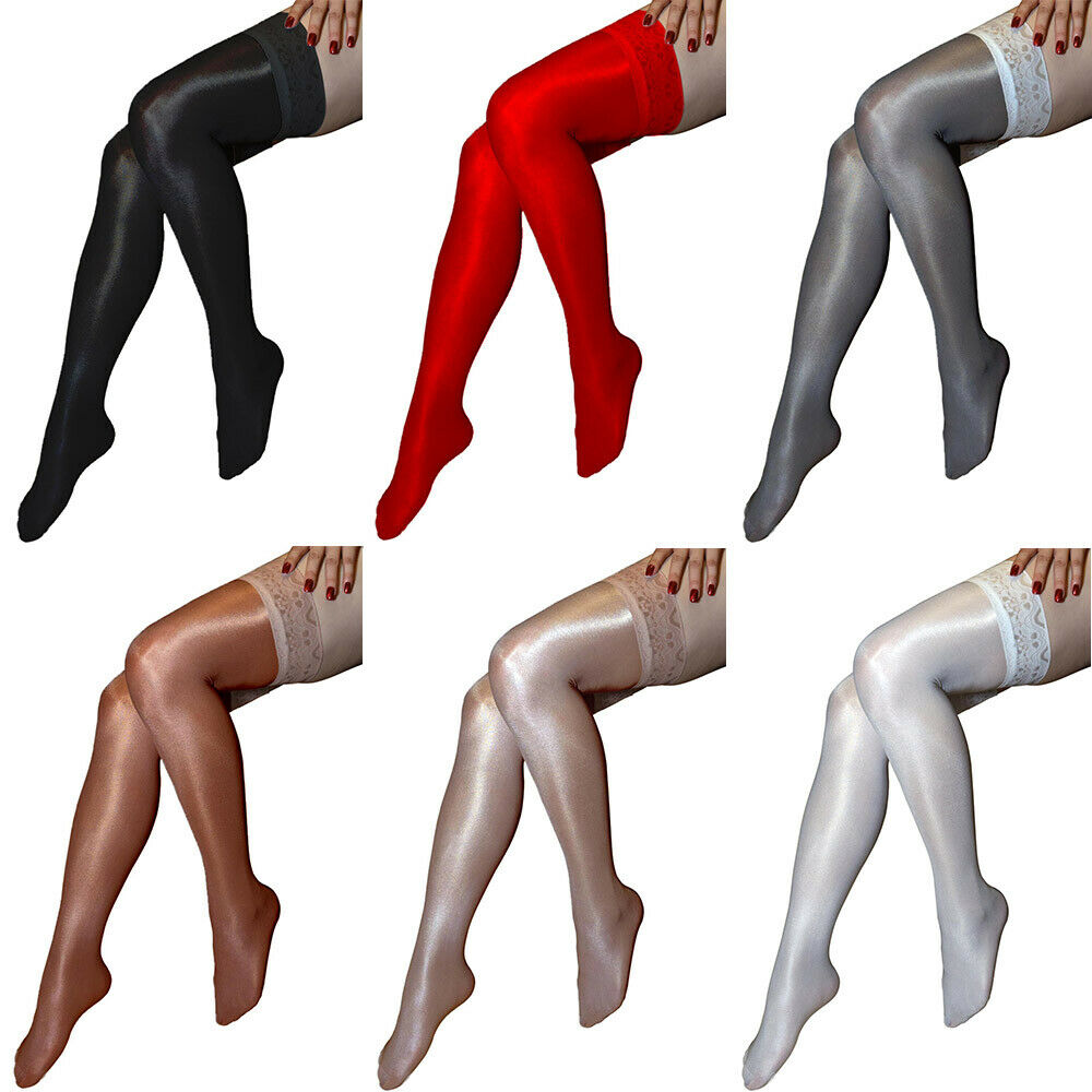 70D Women Shiny High Glossy Hosiery Nylon Hold Up Tights Thigh High Stockings Lace Silicone Stay Up Thigh-Highs Hosiery, Brown
70D Women Shiny High Glossy Hosiery Nylon Hold Up Tights Thigh High Stockings Lace Silicone Stay Up Thigh-Highs Hosiery, Brown