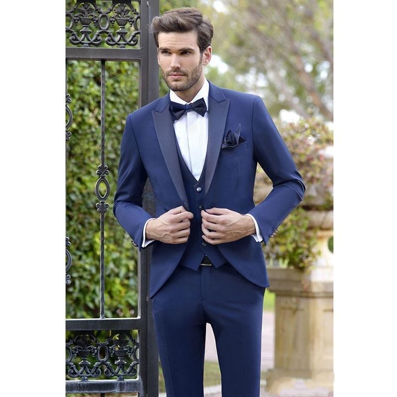 Fashion Blue Men 3 Piece Suit Wedding Tuxedos Excellent Groom Tuxedos Men Business Dinner Prom Party Blazer(Jacket+Pants+Tie+Vest) 1514, Same as picture
Fashion Blue Men 3 Piece Suit Wedding Tuxedos Excellent Groom Tuxedos Men Business Dinner Prom Party Blazer(Jacket+Pants+Tie+Vest) 1514, Same as picture