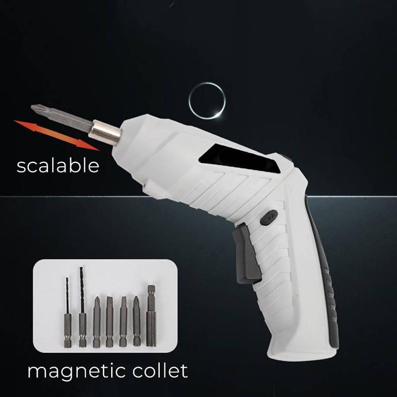 3.6V Mini Electric Screwdriver Shape-shifting Cordless Drill Driver With 45 Bits LED Light Multi-function House Power Tools
3.6V Mini Electric Screwdriver Shape-shifting Cordless Drill Driver With 45 Bits LED Light Multi-function House Power Tools