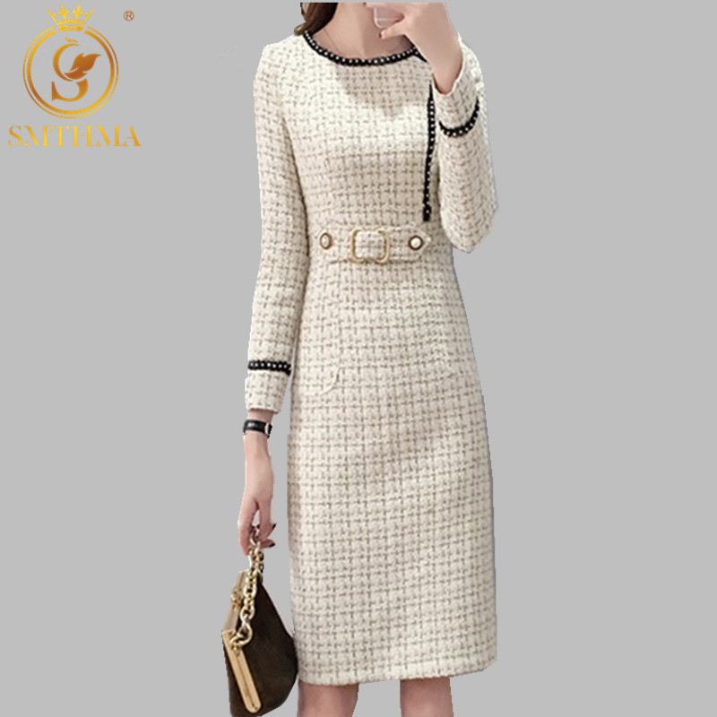 2019 New Tweed Dress Women Spring Vintage Wool Plaid Dresses Female Elegant Woolen Dress Ladies Office Vestidos Y200102, Photo color
2019 New Tweed Dress Women Spring Vintage Wool Plaid Dresses Female Elegant Woolen Dress Ladies Office Vestidos Y200102, Photo color